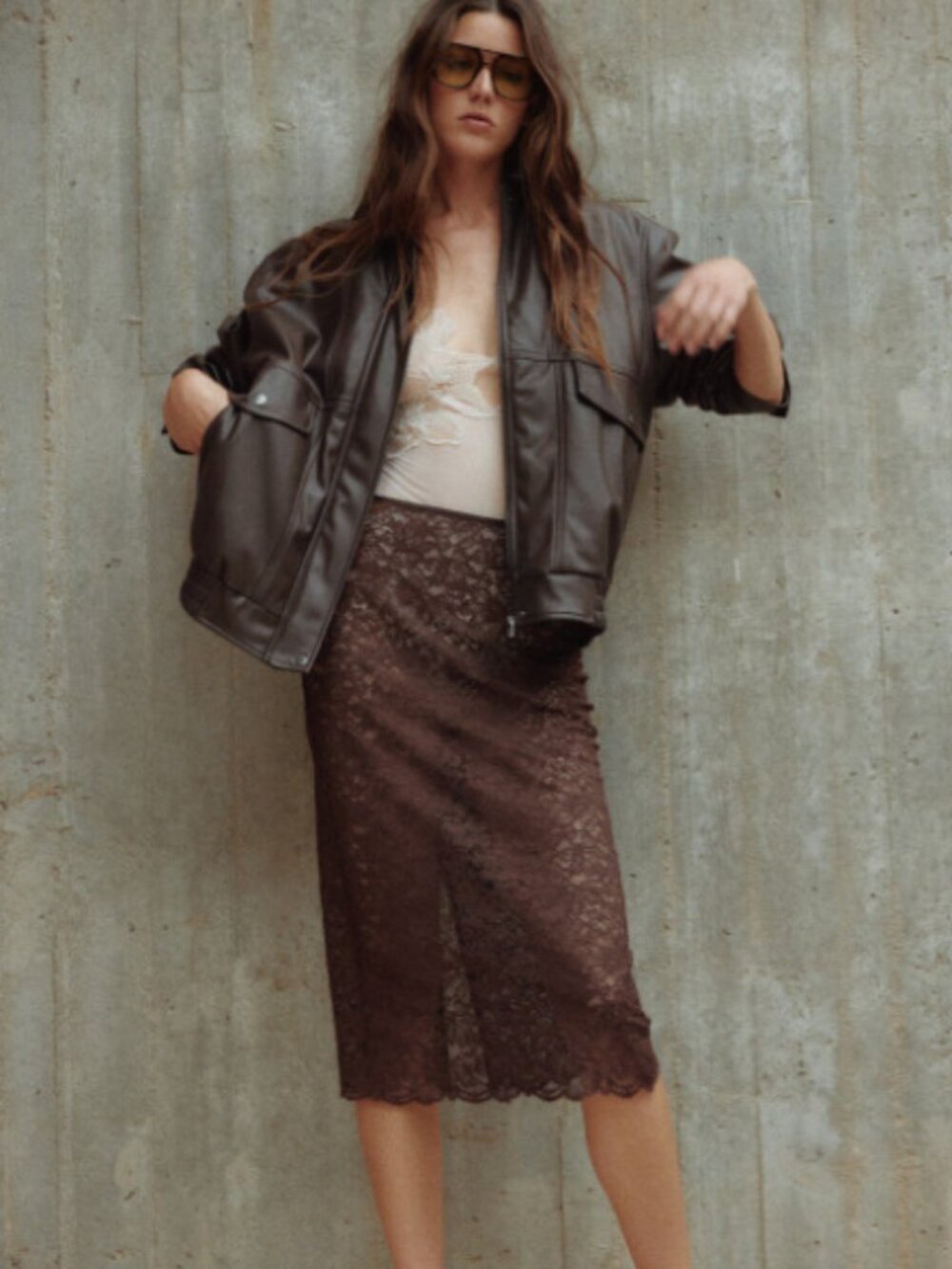 H&M Edition Lace Pencil Skirt